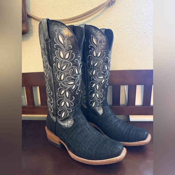 Ariat Shoes - Ariat BLACK SUEDED CAIMAN|SOFT MERCURY